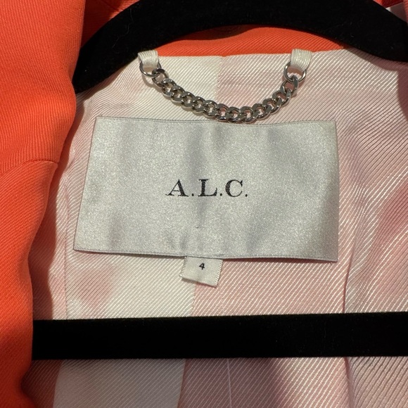 $695 New A.L.C. Dakota Pink Coral Peach Oversized Blazer Jacket Size 4 NWT - Picture 4 of 15